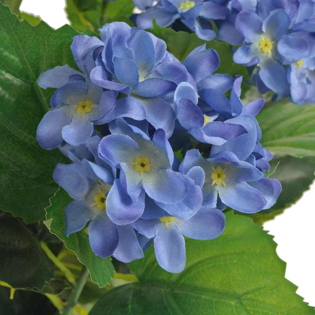 VidaXL - vidaXL Kunst hortensia plant met pot 60 cm blauw
