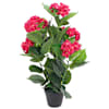 vidaXL kunsttaim hortensia potiga, 60 cm, punane