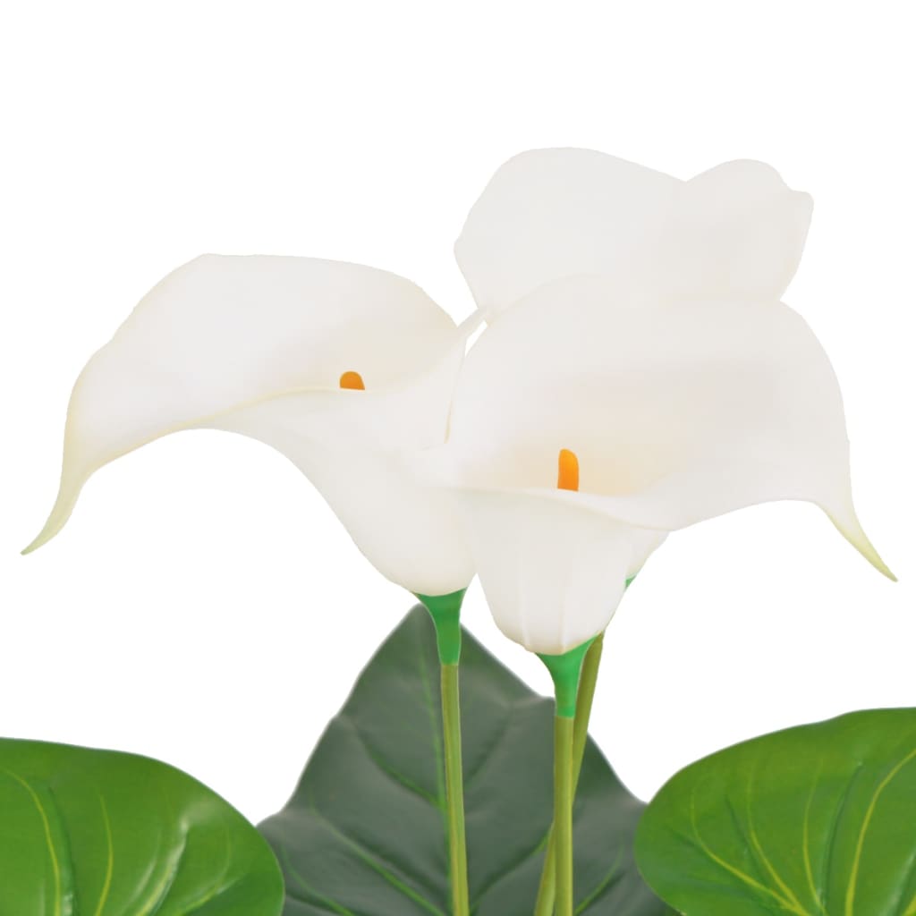 Műkála liliom virágcseréppel 85 cm fehér 