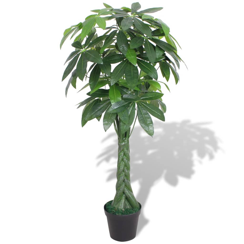 Image of vidaXL Artificial Fortune Tree Plant with Pot 145 cm Green