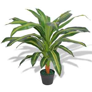 Umetna rastlina dracena v loncu 90 cm zelene barve
