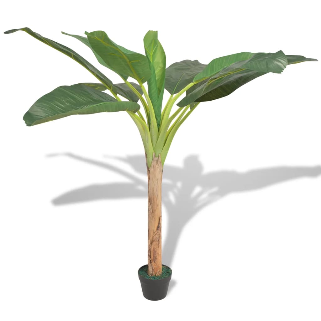 4: vidaXL kunstig bananplante med potte 150 cm grøn