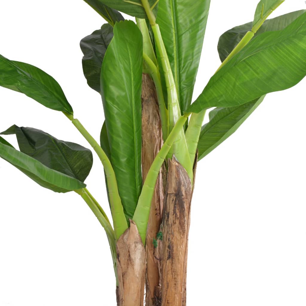 Albero Banana Artificiale con Vaso 175 cm Verde