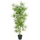 vidaXL Planta bambu artificial com vaso 120 cm verde