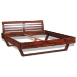 vidaXL Bed Frame Solid Acacia Wood King Size