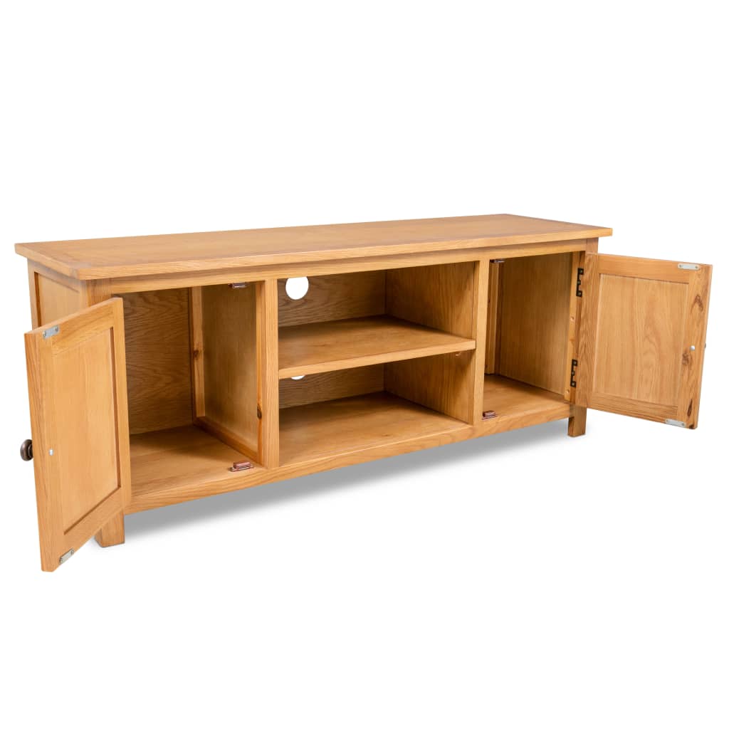 

vidaXL Tv-meubel 120x35x48 cm massief eikenhout