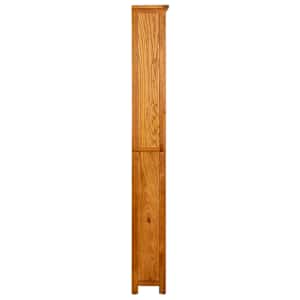 Knihovna se 6 policemi 80 x 22,5 x 180 cm masivní dubové dřevo - obrázek 3