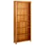  vidaXL 6 szintes tömör tölgyfa könyvespolc 80 x 22,5 x 180 cm termék 2. képe