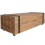 vidaXL Coffee Table Teak 110x45x35 cm