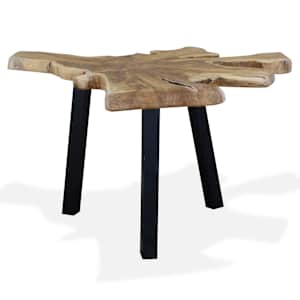 Konferenční stolek pravé teakové dřevo 80 x 70 x 38 cm - obrázek 3