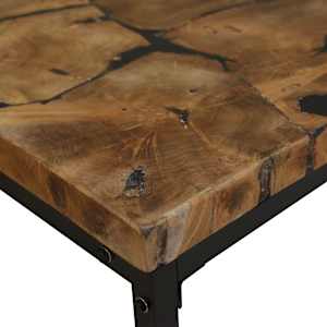 Konferenční stolek, teak a pryskyřice, 60x60x40 cm - obrázek 8