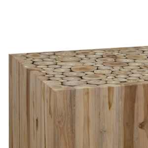 Konferenční stolek, pravý teak, 50x50x35 cm - obrázek 4