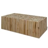 vidaXL Table basse Teck authentique 90 x 50 x 35 cm