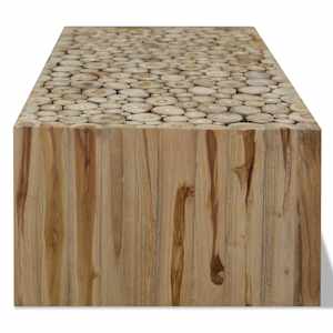 Konferenční stolek pravý teak 90 x 50 x 30 cm - obrázek 4