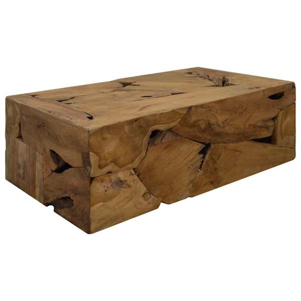 vidaXL kohvilaud 90x50x30 cm, ehtsast tiikpuust, pruun