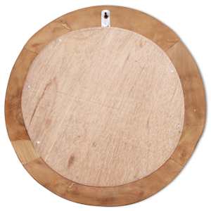 Dekorativní zrcadlo teak 60 cm kulaté - obrázek 8