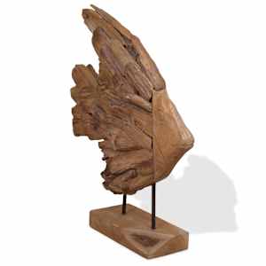 Socha ryby Teak 40x12x57 cm - obrázek 4