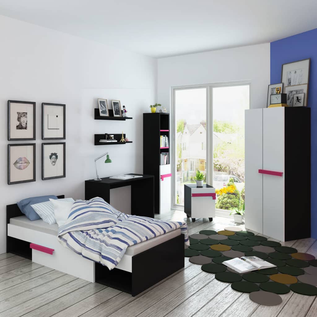 8-tlg. Kinderschlafzimmer-Set mit Matratze Rosa kaufen