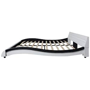 Postel s matrací z paměťové pěny LED umělá kůže 180 x 200 cm - obrázek 7