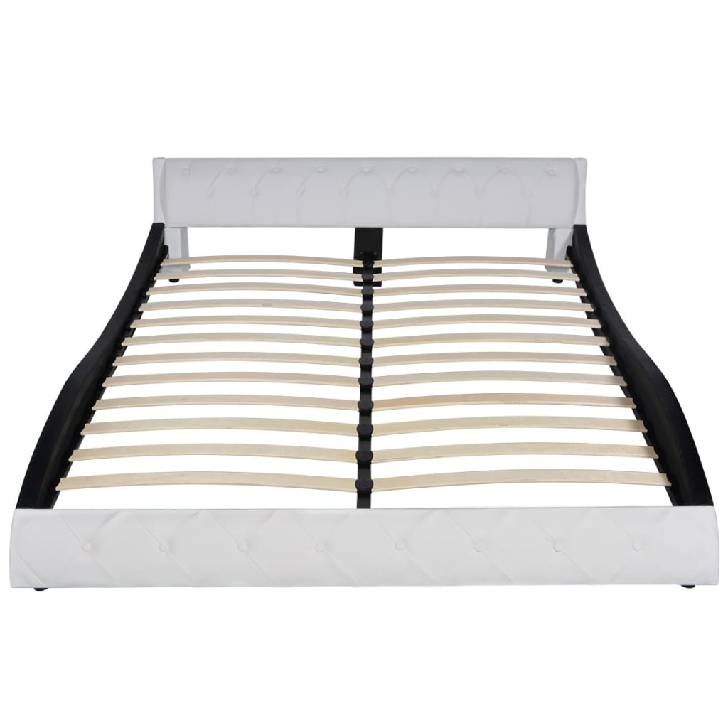 

vidaXL Bed met traagschuim matras kunstleer 160x200 cm