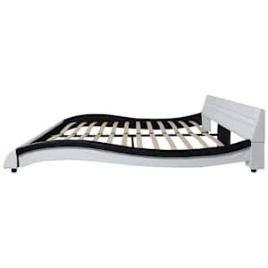 Postel s matrací z paměťové pěny LED umělá kůže 160 x 200 cm - obrázek 5