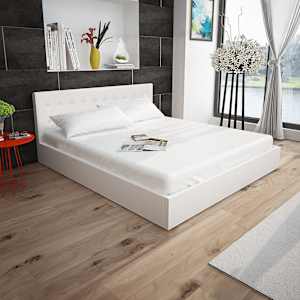Postel s matrací a úložným prostorem umělá kůže 160 x 200 cm - obrázek 3