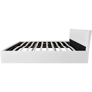 Postel s matrací a úložným prostorem umělá kůže 160 x 200 cm - obrázek 6