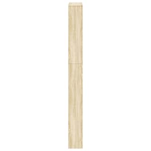 Botník pětipatrový zrcadlo dub 63 x 17 x 169,5 cm - obrázek 5