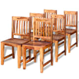 vidaXL Sillas de comedor madera maciza de sheesham 6 unidades