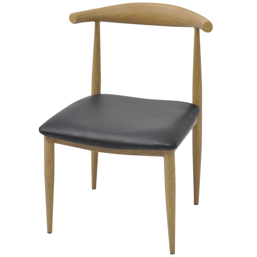 VidaXL - vidaXL Eetkamerstoelen 6 stuks zwart