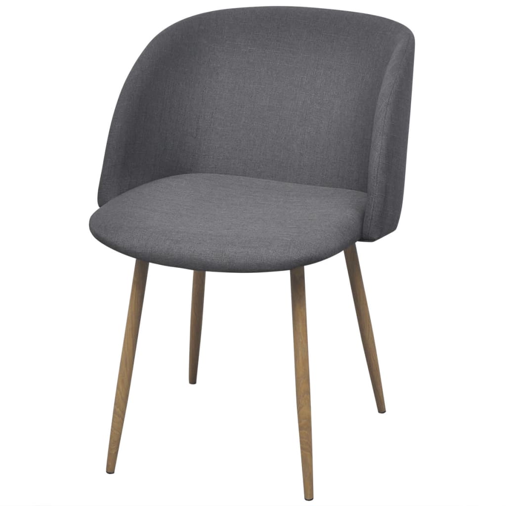 

vidaXL Eetkamerstoelen 6 st donkergrijs