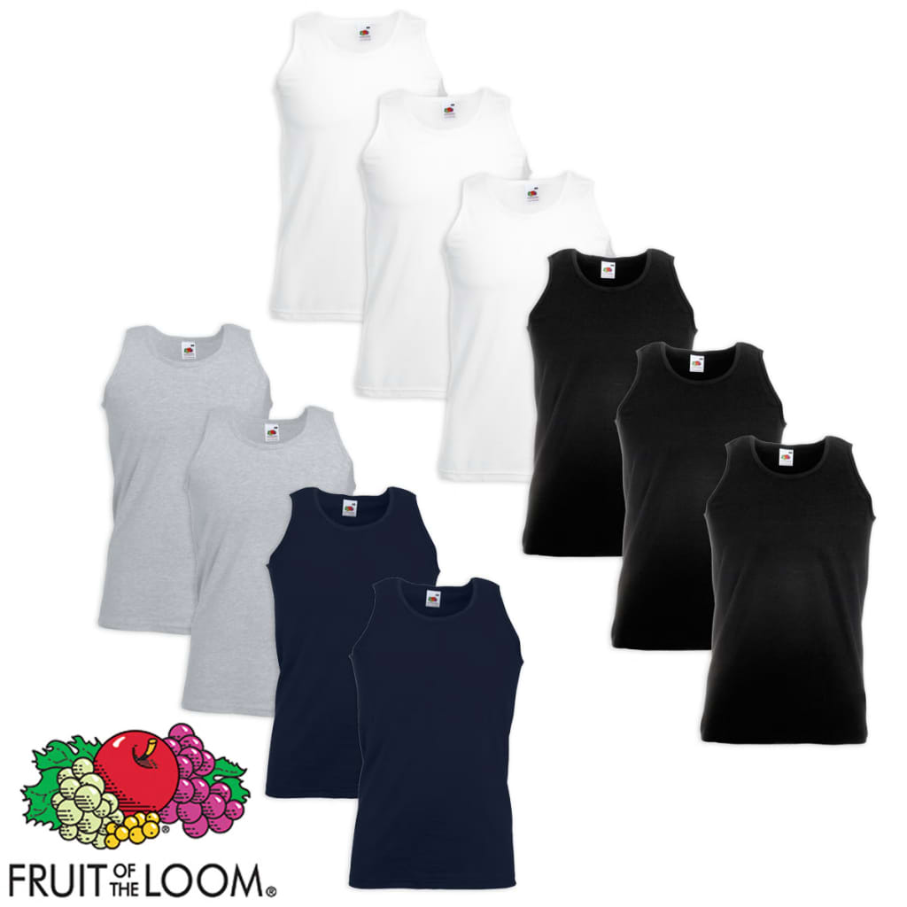 Fruit of the Loom Hihaton T-paita Puuvilla 10 kpl Monivärinen S