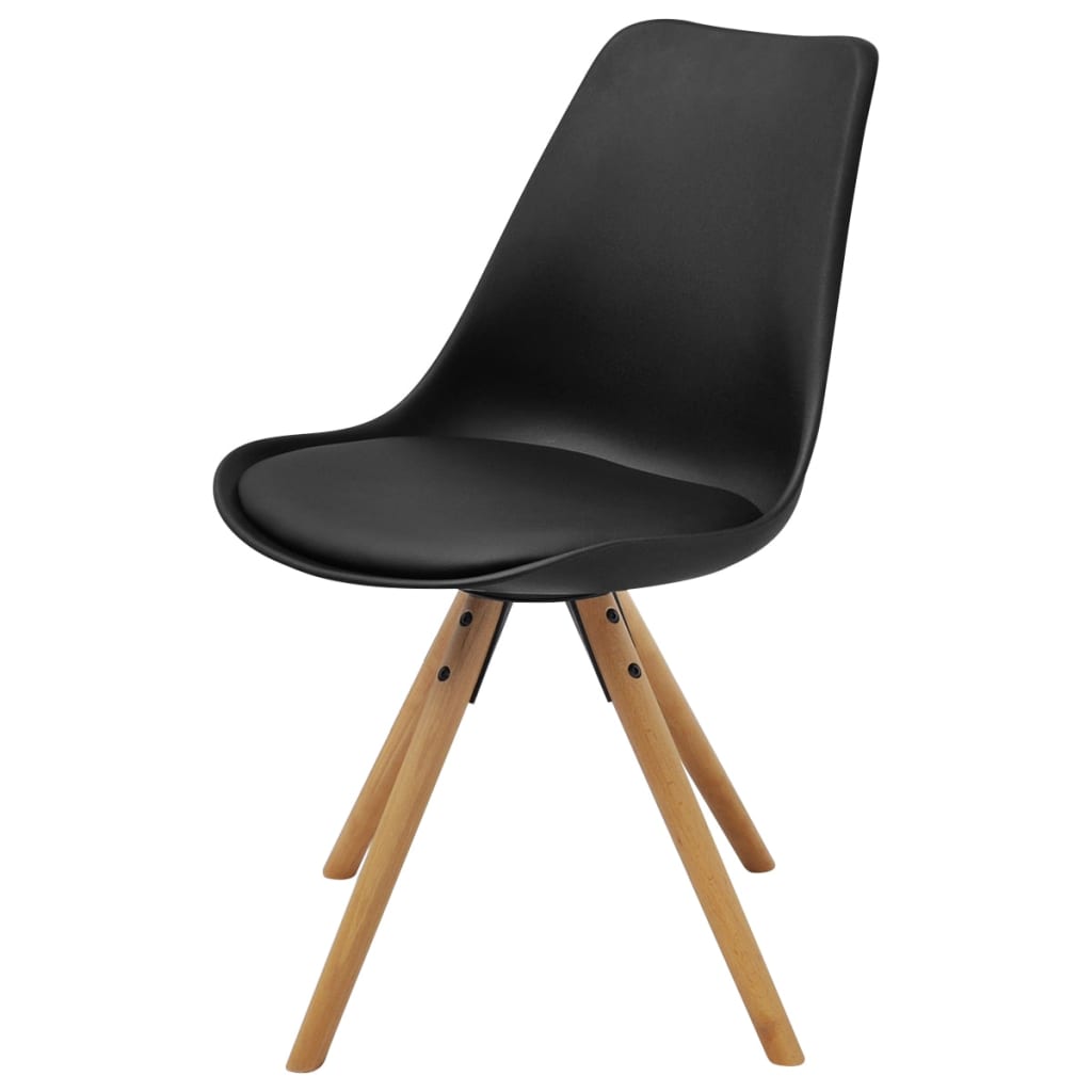 

vidaXL Eetkamerstoelen 6 st kunstleer zwart