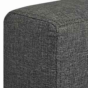 Dvojdílná sada pohovek textil tmavě šedá - obrázek 9