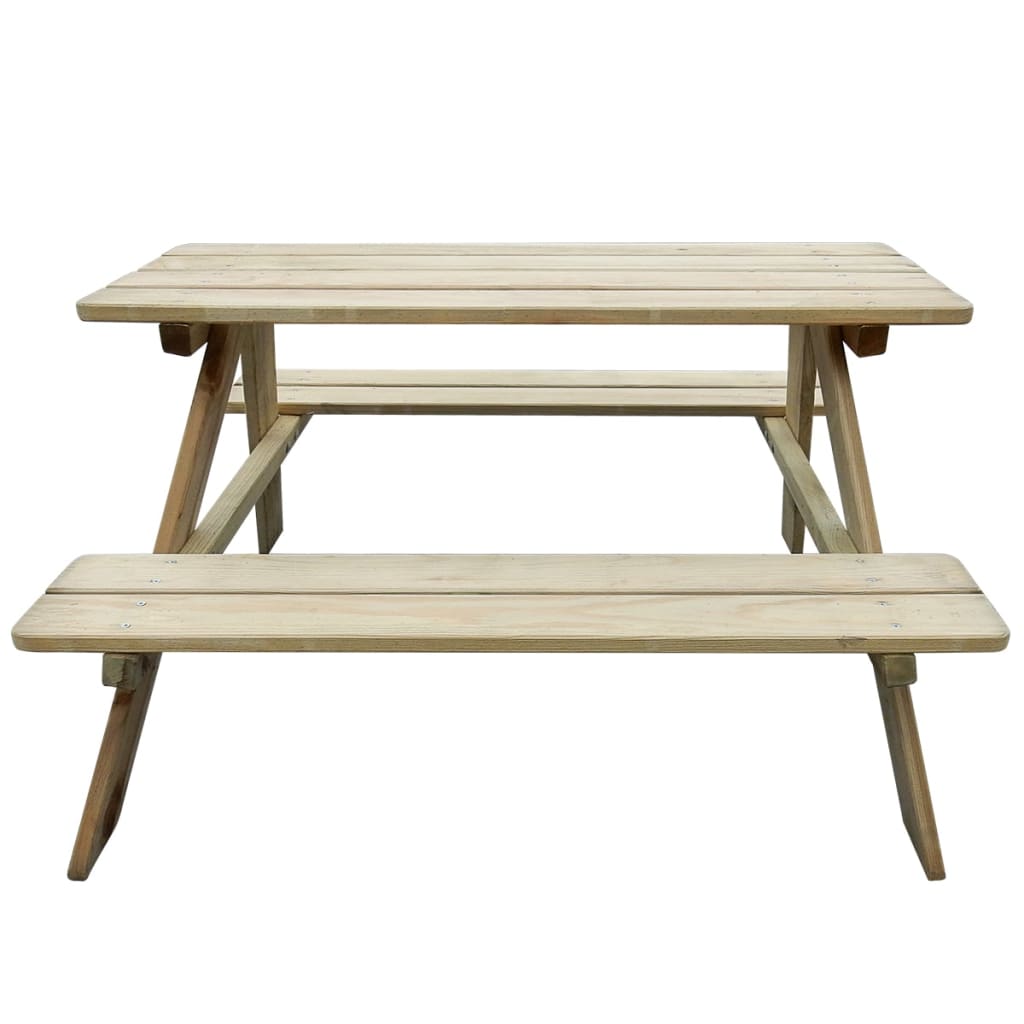 

vidaXL Picknicktafel voor kinderen 89x89,6x50,8 cm grenenhout