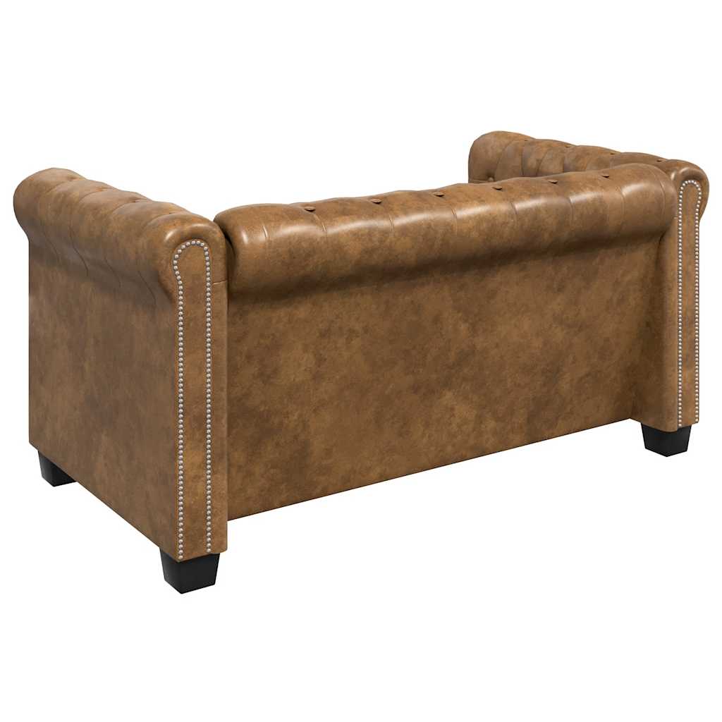 Ensemble De Canapé Chesterfield à 2 Et 3 Places Marron VidaXL 20 width=274