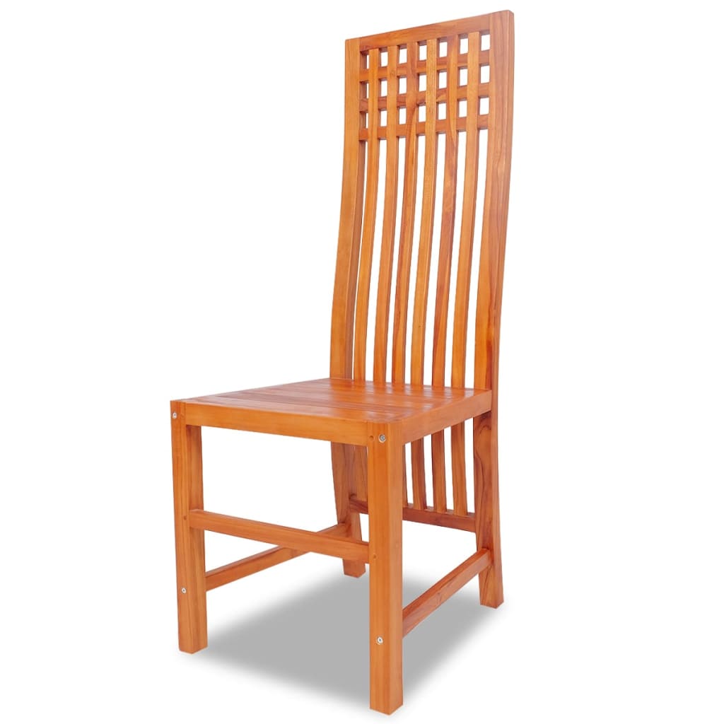 

vidaXL Eetkamerstoelen massief teakhout 4 stuks