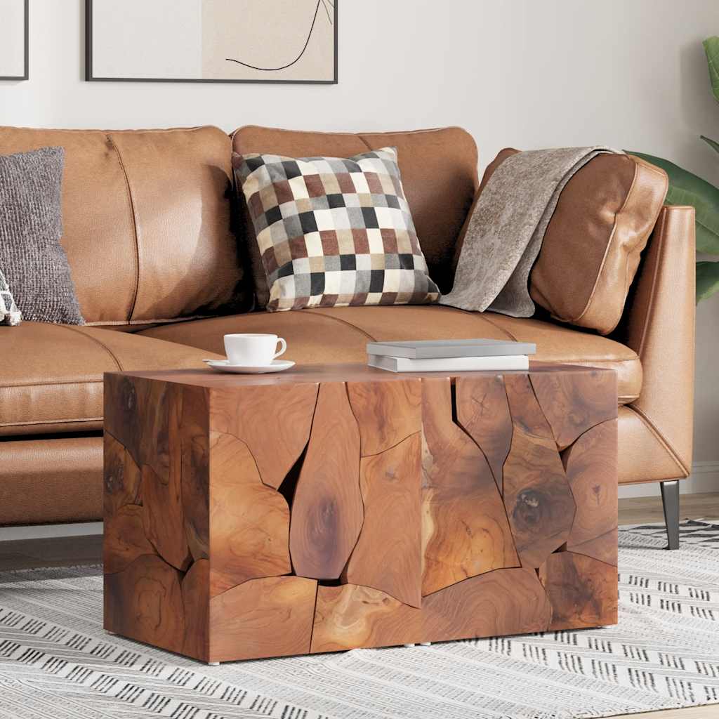 vidaXL Hocker 2 Stk. Braun 40x40x45 cm Massivholz Teak