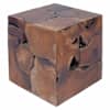 vidaXL taburetid 4 tk, pruun, 40x40x45 cm, tugevast tiigipuidust