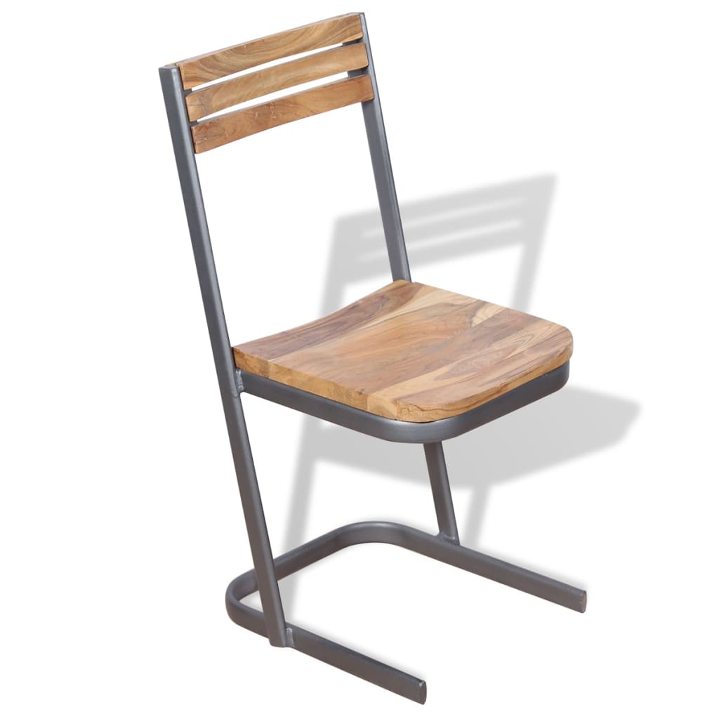 Valgomojo kėdės, 6 vnt., masyvus tikmedis | Stepinfit