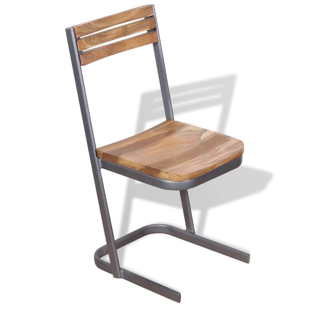 Valgomojo kėdės, 6 vnt., masyvus tikmedis | Stepinfit