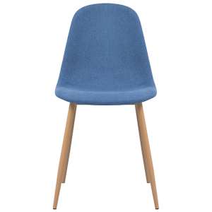 Jídelní židle 6 ks modré textil - obrázek 3