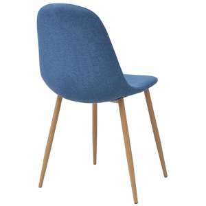 Jídelní židle 6 ks modré textil - obrázek 4