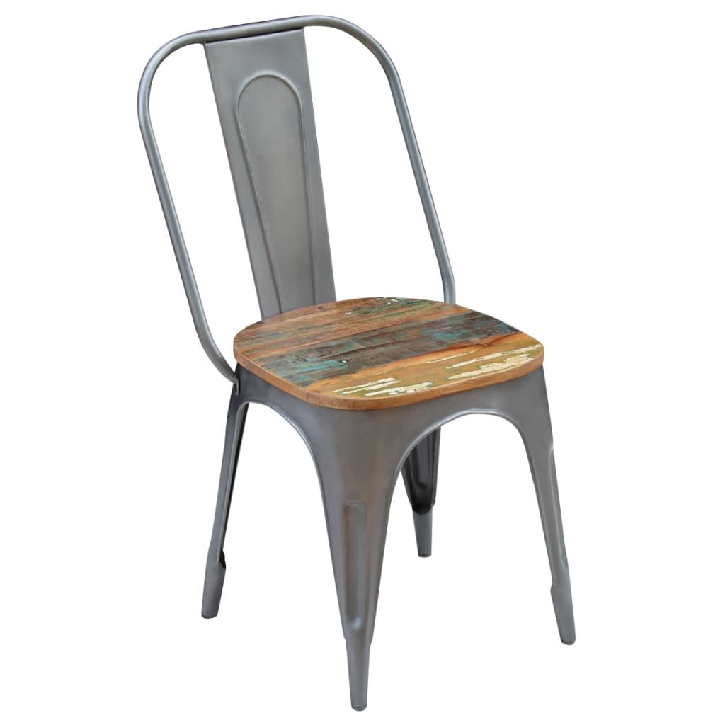 VidaXL - vidaXL Eetkamerstoelen 47x52x89 cm massief gerecycled hout 4 st