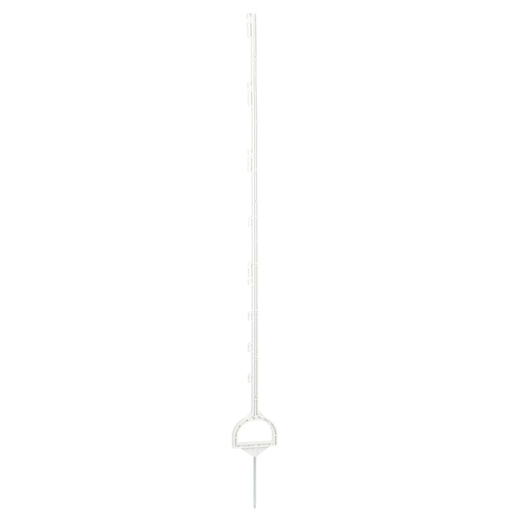 VidaXL - Kerbl Hekpalen elektrisch 158 cm kunststof wit 25 st