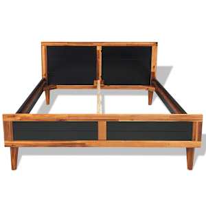 4dílný set nábytku do ložnice masivní akáciové dřevo 180x200 cm - obrázek 4