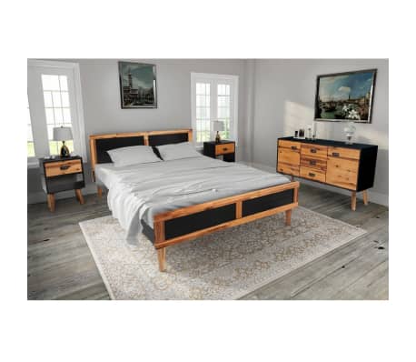 Vidaxl Bedroom Furniture Set 4 Pieces Solid Acacia Wood 70 9 X78 7 Vidaxl Bedroom Furniture Set 4 Pieces