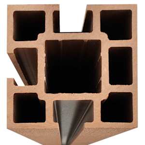 Zahradní plotové panely 2 ks WPC 361 cm hnědé - obrázek 7