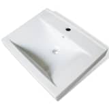vidaXL Luxury Ceramic Basin with Faucet Hole 23.6"x18.1" White