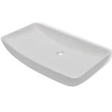 vidaXL Luxury Ceramic Basin Rectangular 28"x15" White